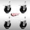 Service Caster 5 Inch SS Phenolic Swivel 12mm Threaded Stem Caster Set Total Lock Brake SCC SCC-SSTSTTL20S514-PHS-M1215-4 - alternate 3